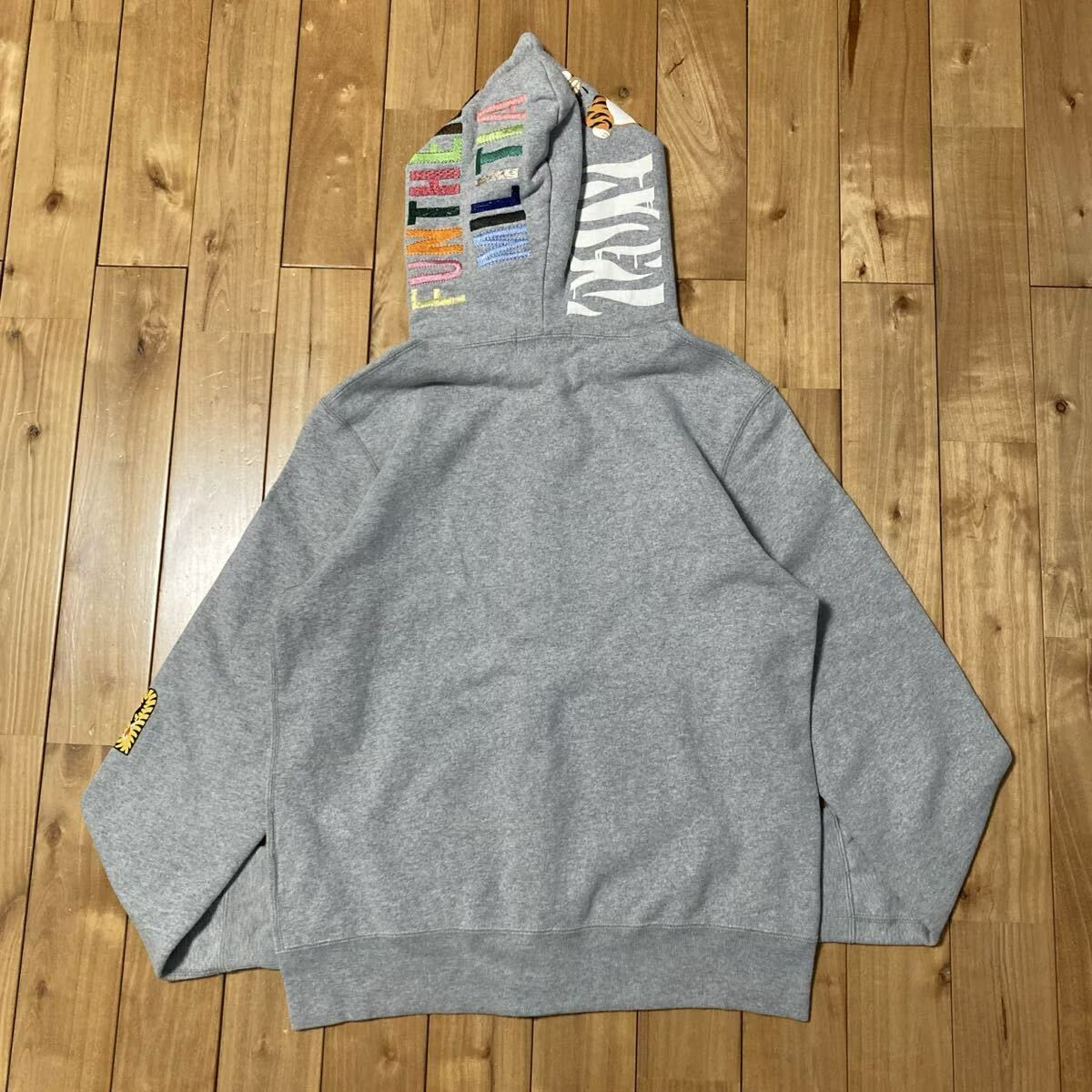タイガー パーカー Mサイズ グレー a bathing ape BAPE Tiger full zip