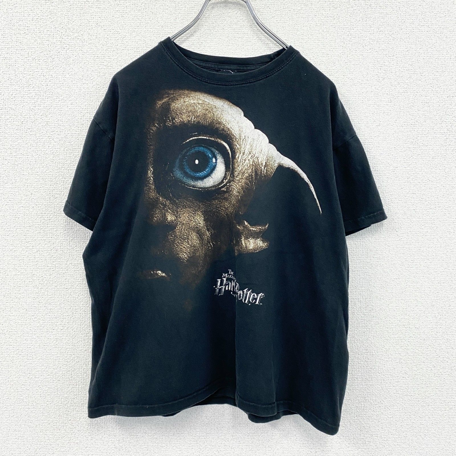 Vintage Y2K Harry Potter Big Face Dobby T Shirt Movie Promo Mens 