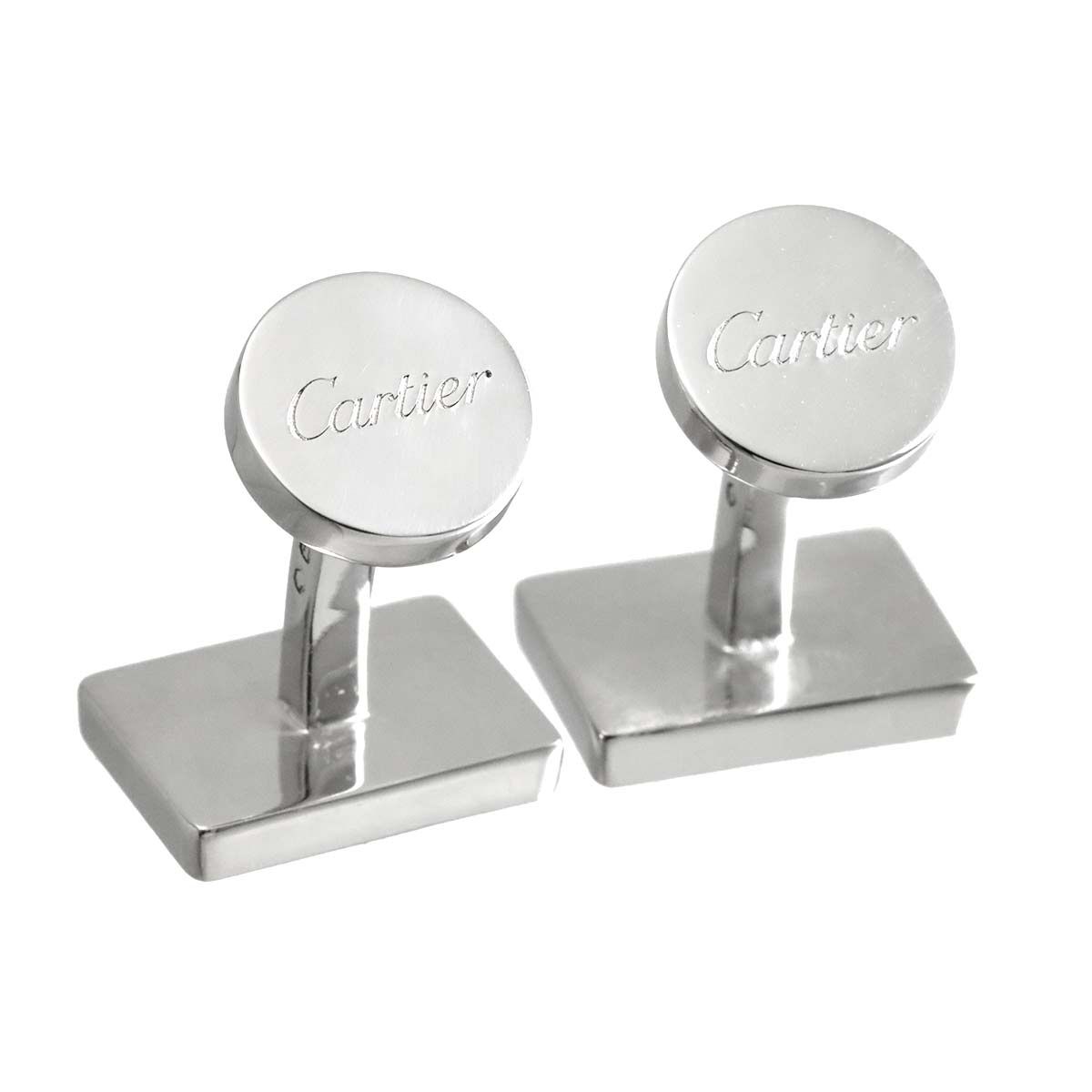 カルティエ Cartier ドゥーブルC ドゥ カフス SV シルバー ロゴ 2C