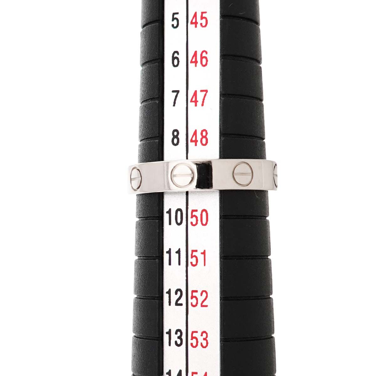 カルティエ Cartier ミニラブ #49 リング K18 WG ホワイトゴールド 750