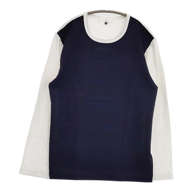 GANRYU ウール コットン 切替 長袖Tシャツ カットソー ロンT AD2014 