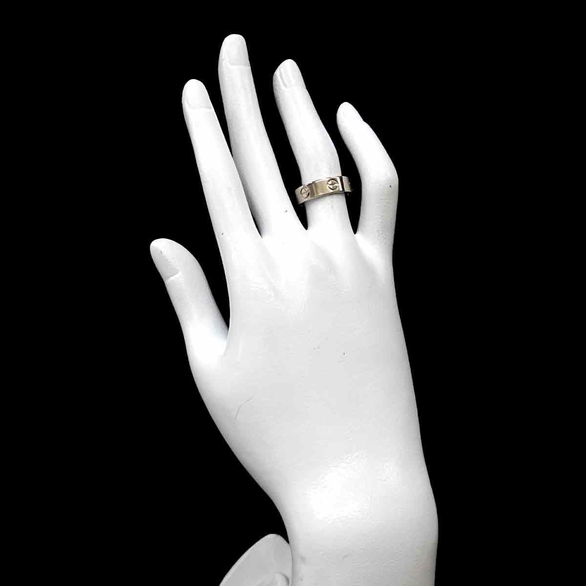 カルティエ Cartier ラブ #52 リング K18 WG ホワイトゴールド 750 