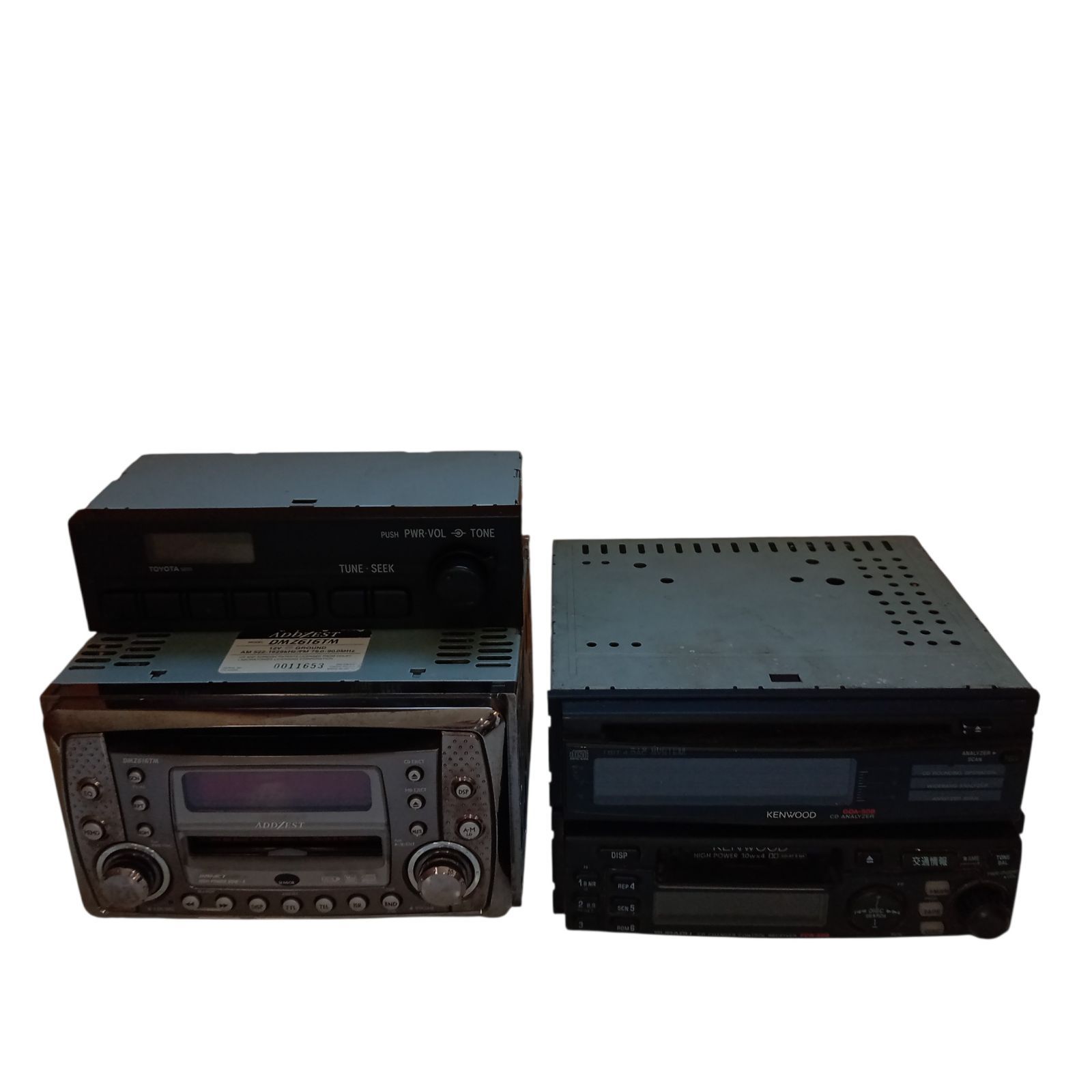 X03127 カーオーディオ3点セット トヨタ KENWOOD ADDZEST ラジオ CD