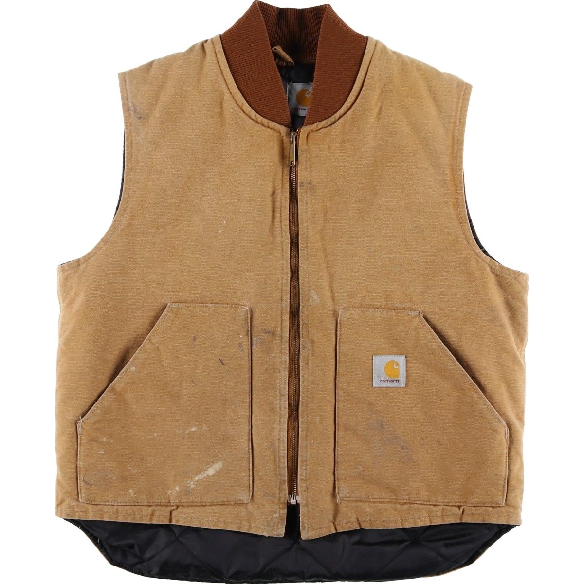 古着 90年代 カーハート Carhartt クラシックベスト 中綿入り ダック