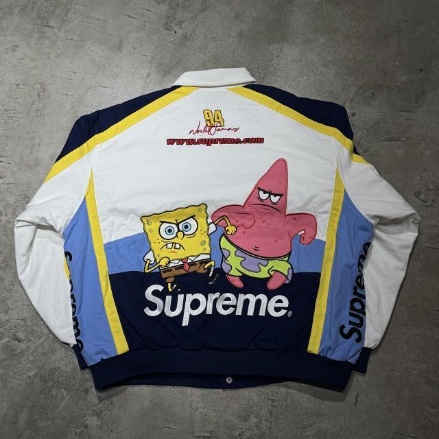 Supreme 25aw SpongeBob SquarePants Jeff Hamilton Racing Jacket Supreme 25aw SpongeBob SquarePants Jeff Hamilton Racing Jacket