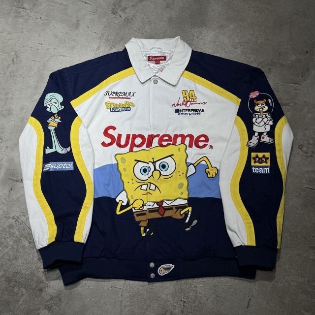 Supreme 25aw SpongeBob SquarePants Jeff Hamilton Racing Jacket
