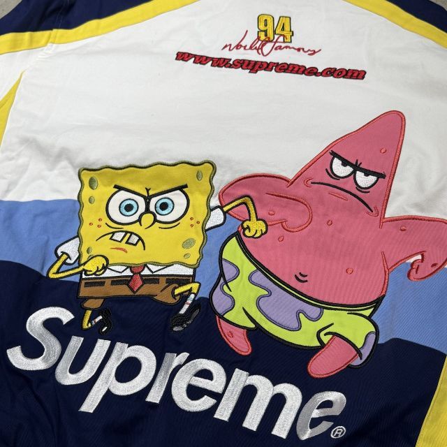 Supreme 25aw SpongeBob SquarePants Jeff Hamilton Racing Jacket