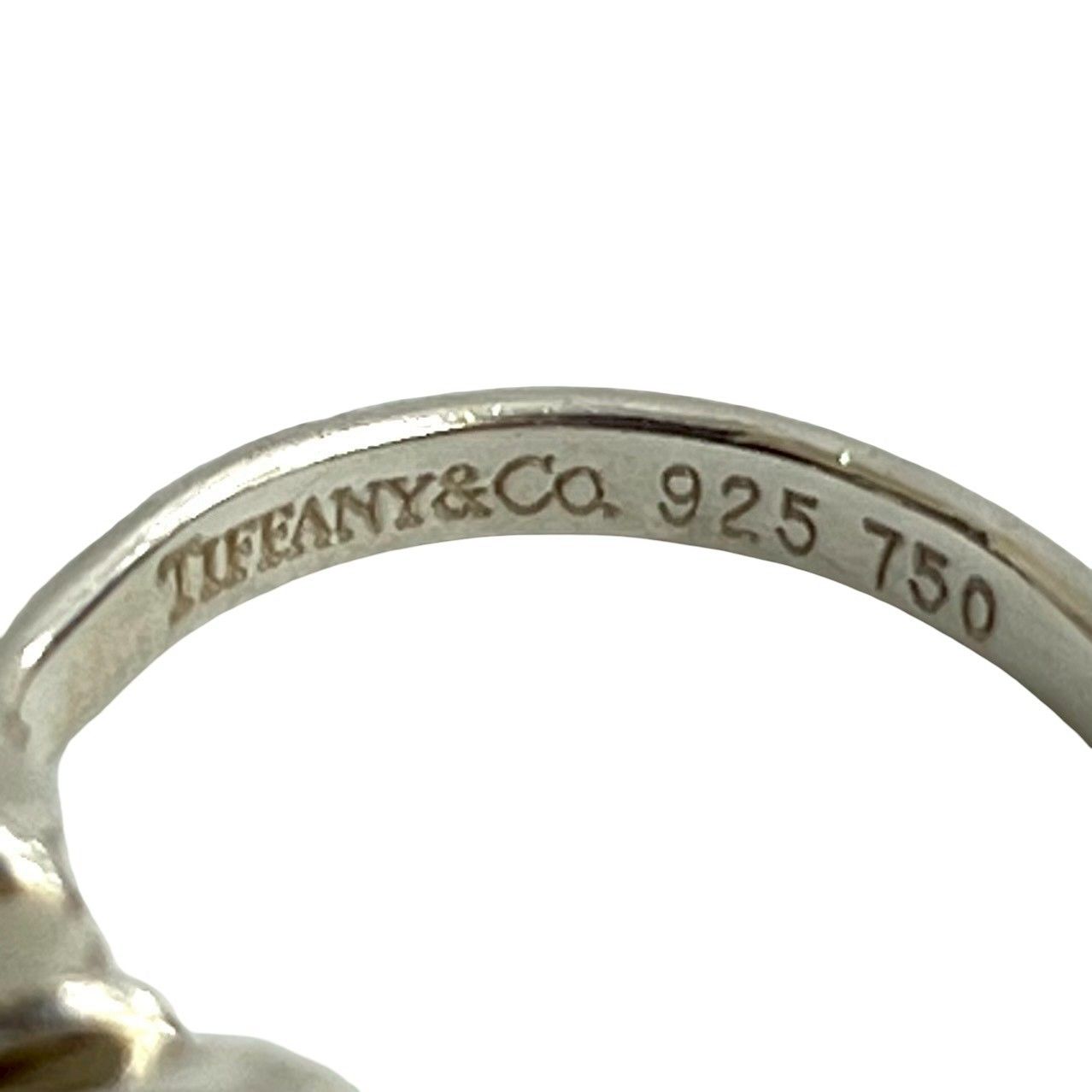 極 美品 TIFFANY&Co. ティファニー フック＆アイ ラブノット シルバー 