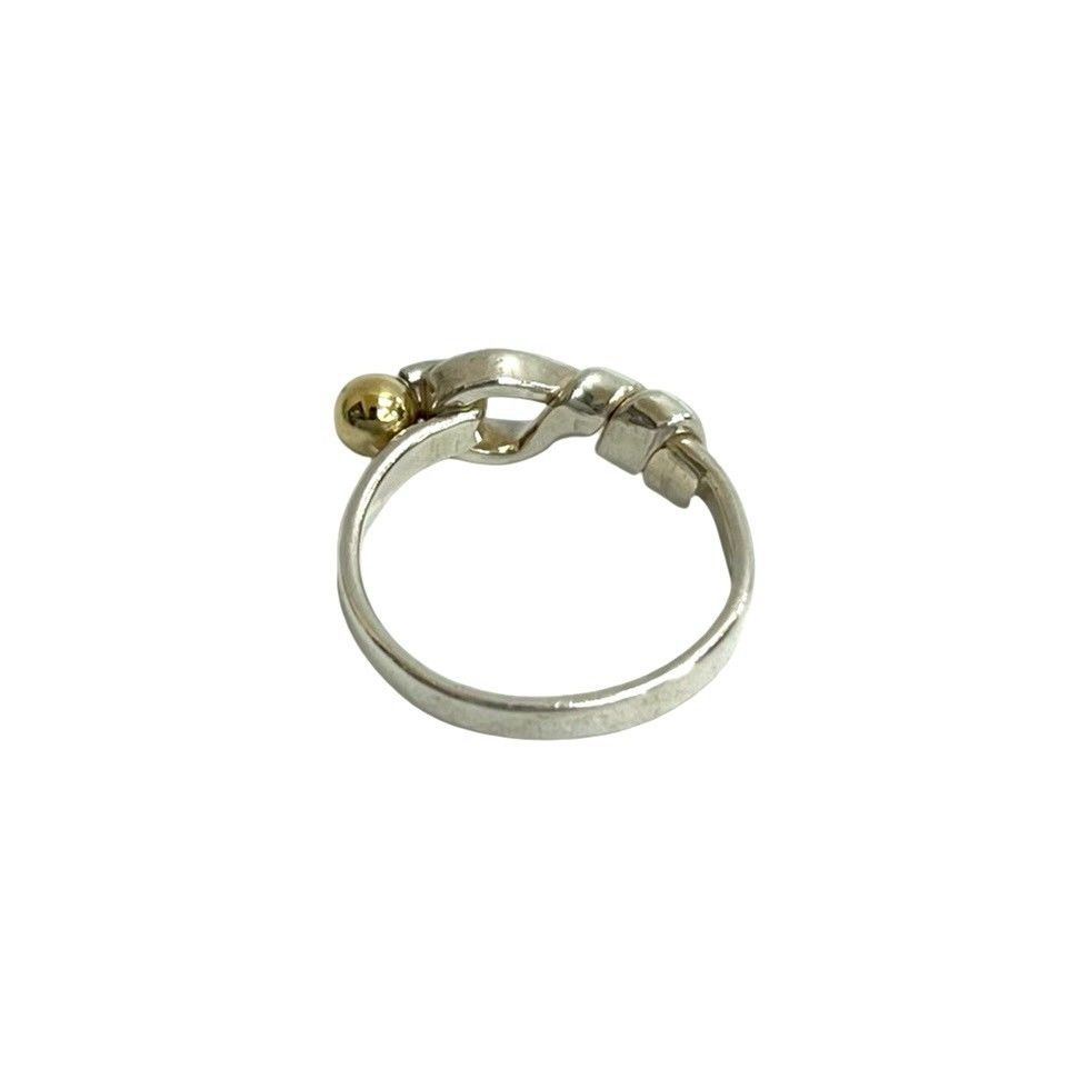 極 美品 TIFFANY&Co. ティファニー フック＆アイ ラブノット シルバー