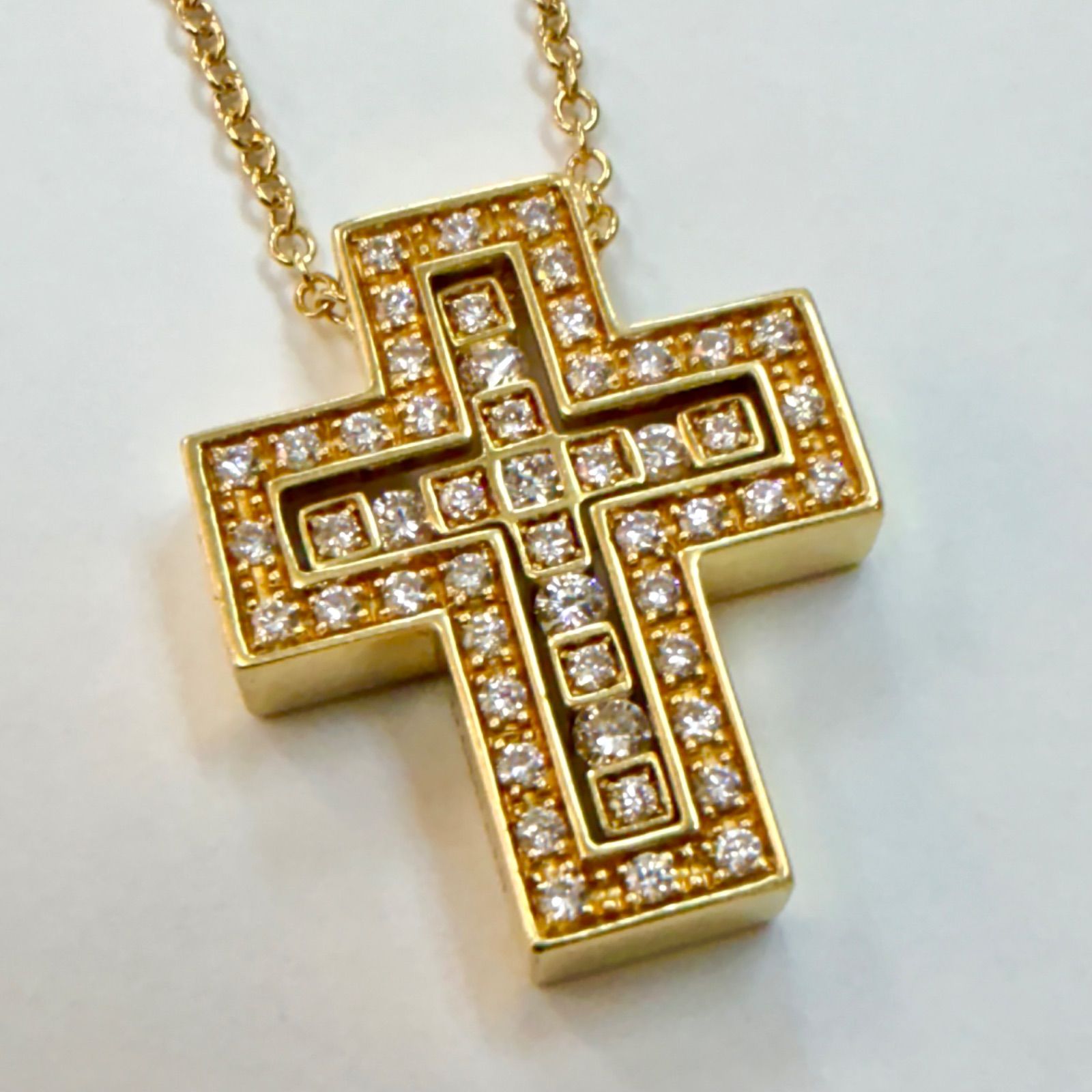 上美品⭐️ゴールドネックレス】 Damiani ダミアーニ K18×ダイヤモンド