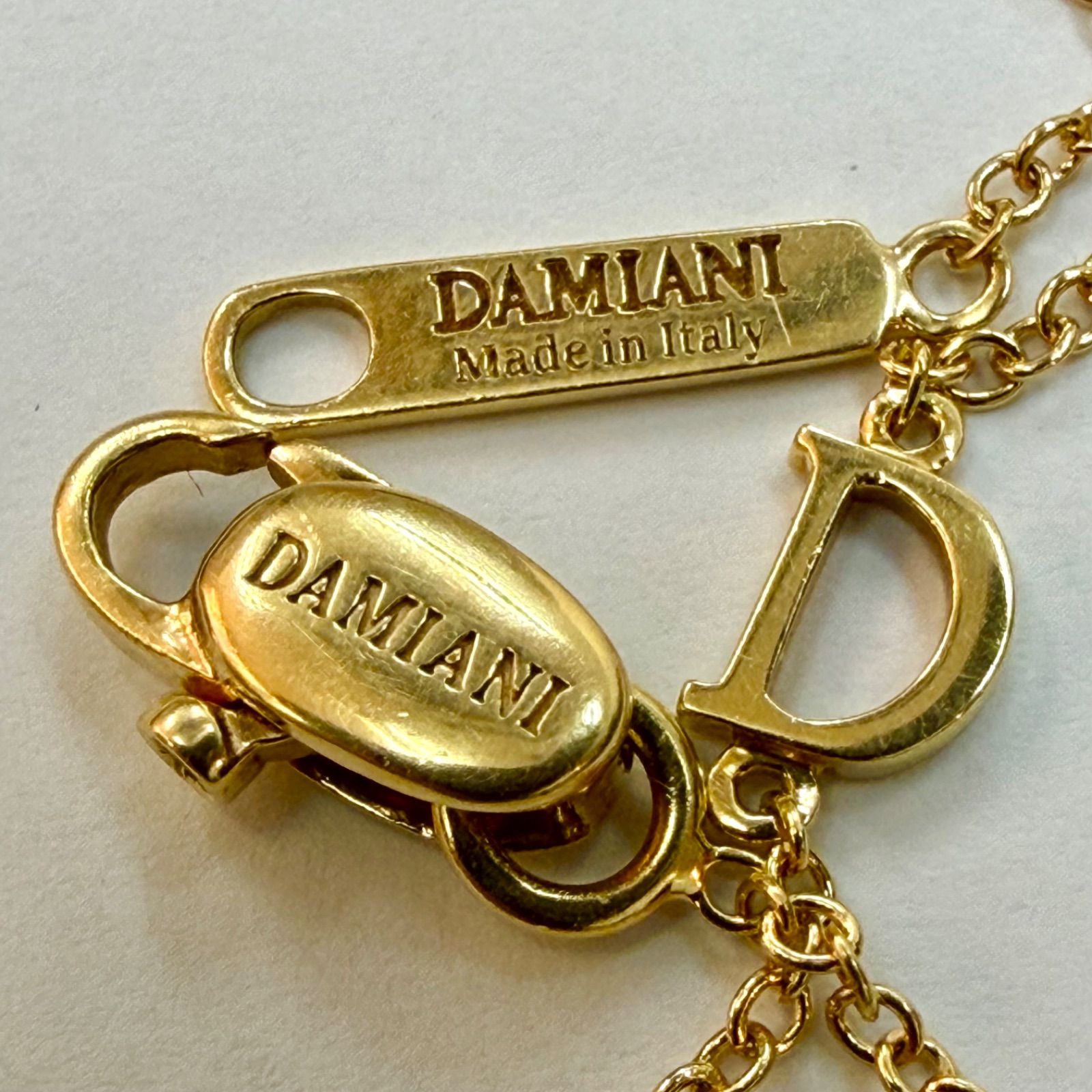 上美品⭐️ゴールドネックレス】 Damiani ダミアーニ K18×ダイヤモンド