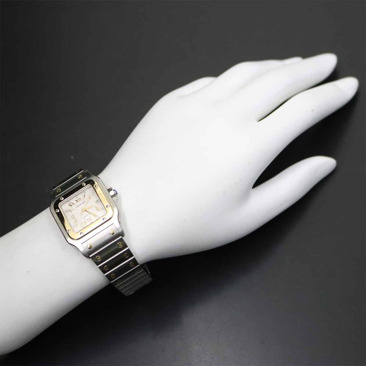 メンズ カルティエ Cartier サントスガルベLM コンビ W20041C4 メンズ 