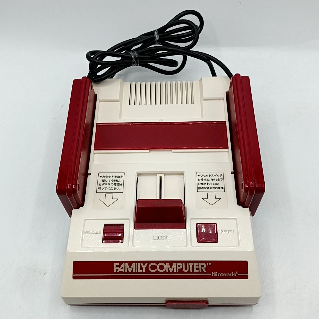 中古動作品】レア 四角ボタンファミコン 本体一式セット ACアダプタ RF