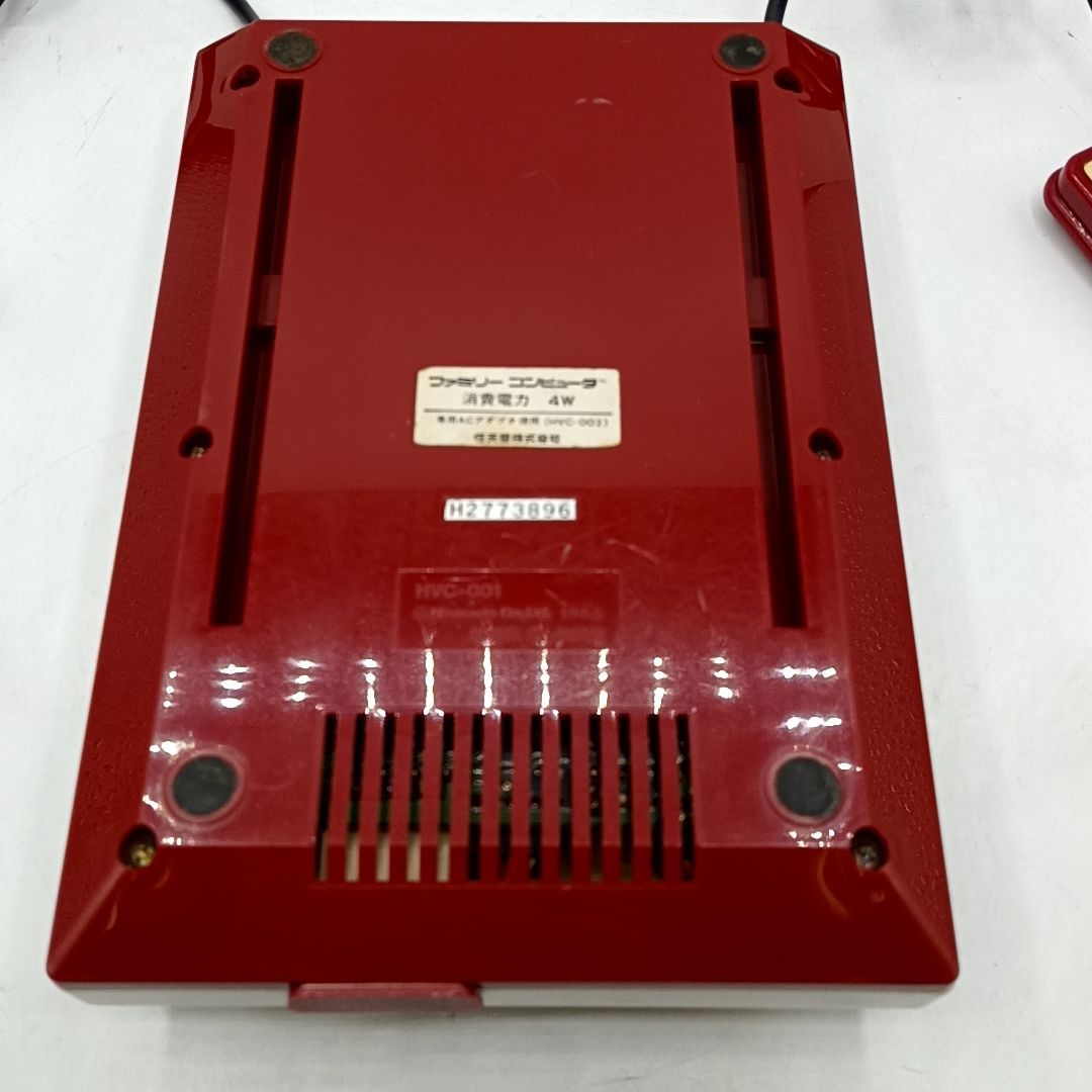 中古動作品】レア 四角ボタンファミコン 本体一式セット ACアダプタ RF