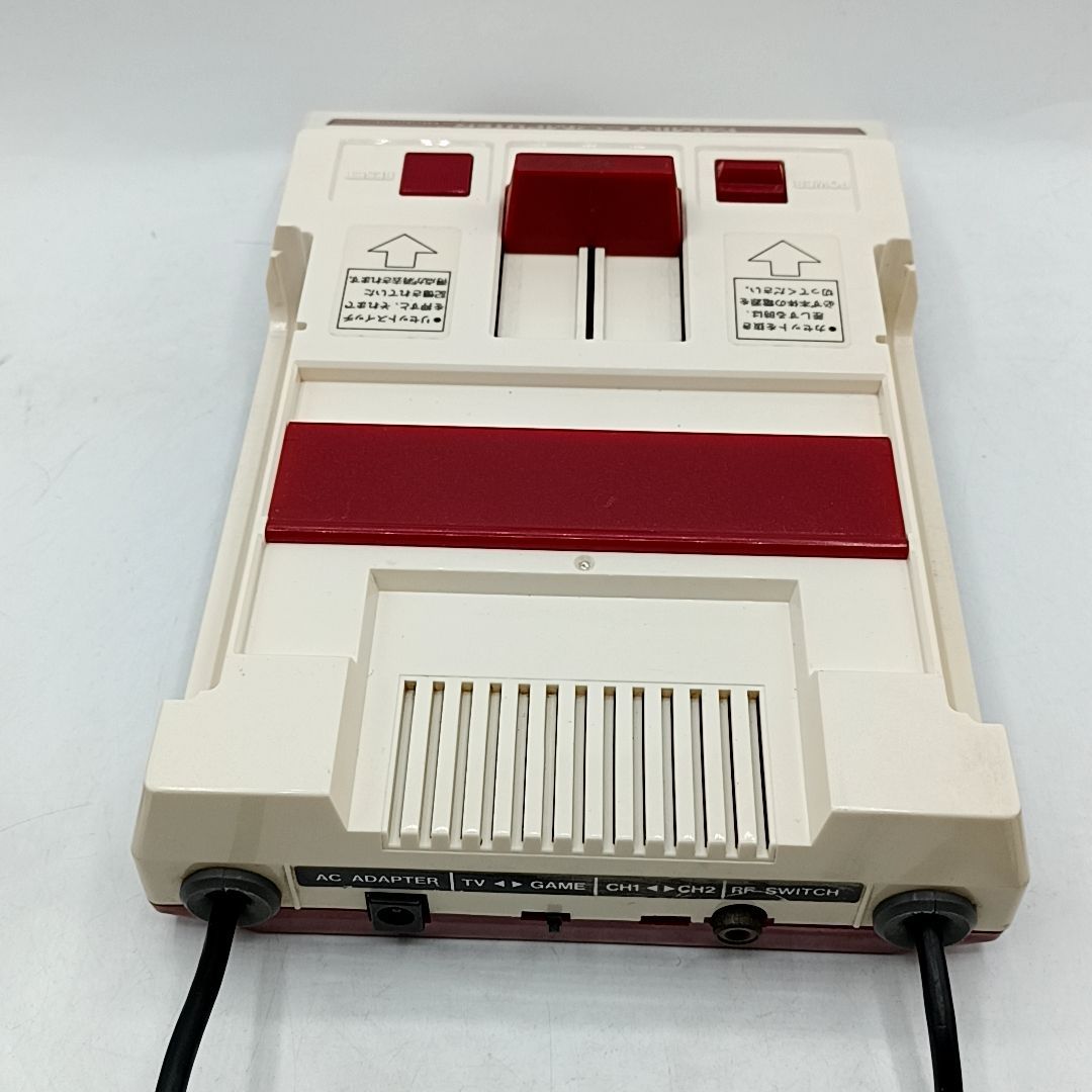 中古動作品】レア 四角ボタンファミコン 本体一式セット ACアダプタ RF