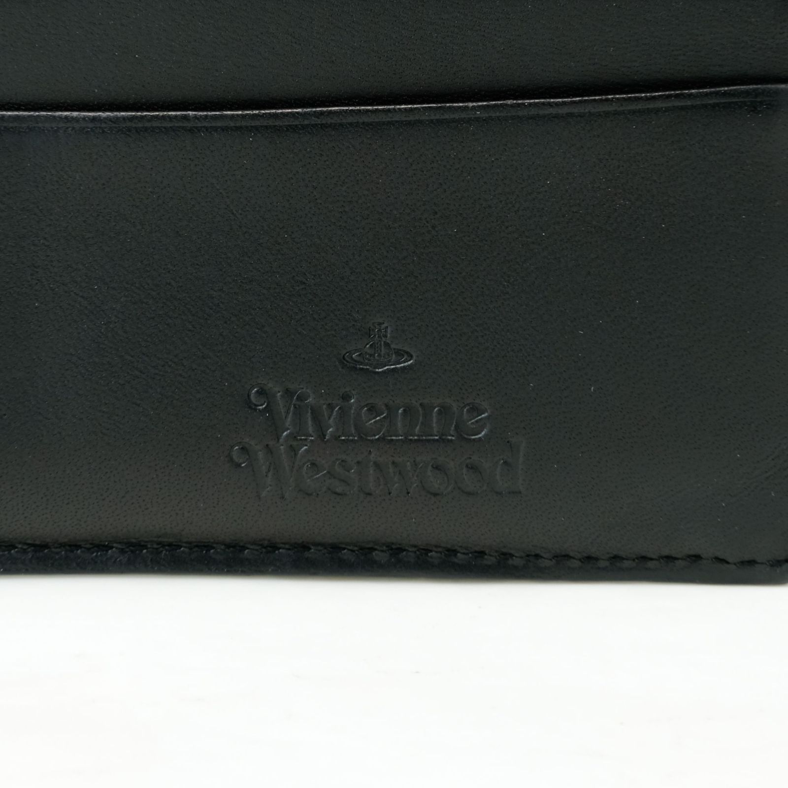 Vivienne Westwood レザー 長財布 型押し オーブ ブラック 未使用 服飾