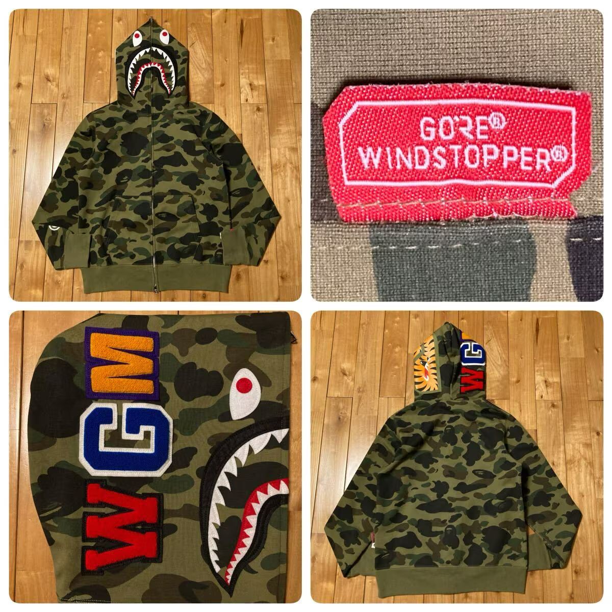 Gore Windstopper 1st camo シャーク パーカー Mサイズ shark full zip 