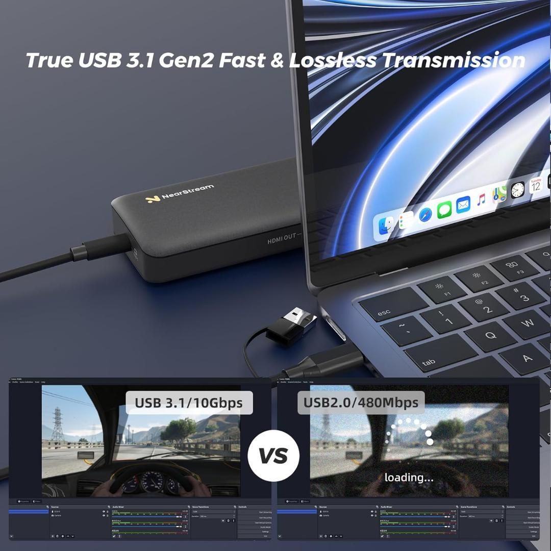 NearStream 4K60fps キャプチャーボード HDMI2.0 USB3.1 - メルカリ
