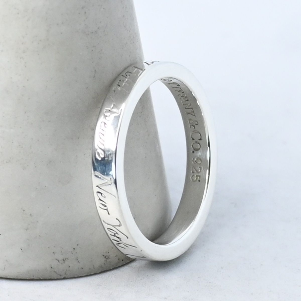 TIFFANY＆Co ティファニー ノーツナロー ニューヨーク リング 7.5号 研磨済】TIFFANY＆Co. ノーツナロー ニューヨーク リング 7.5号
