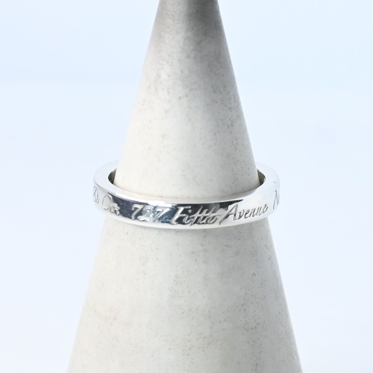 研磨済】TIFFANY＆Co. ノーツナロー ニューヨーク リング 7.5号