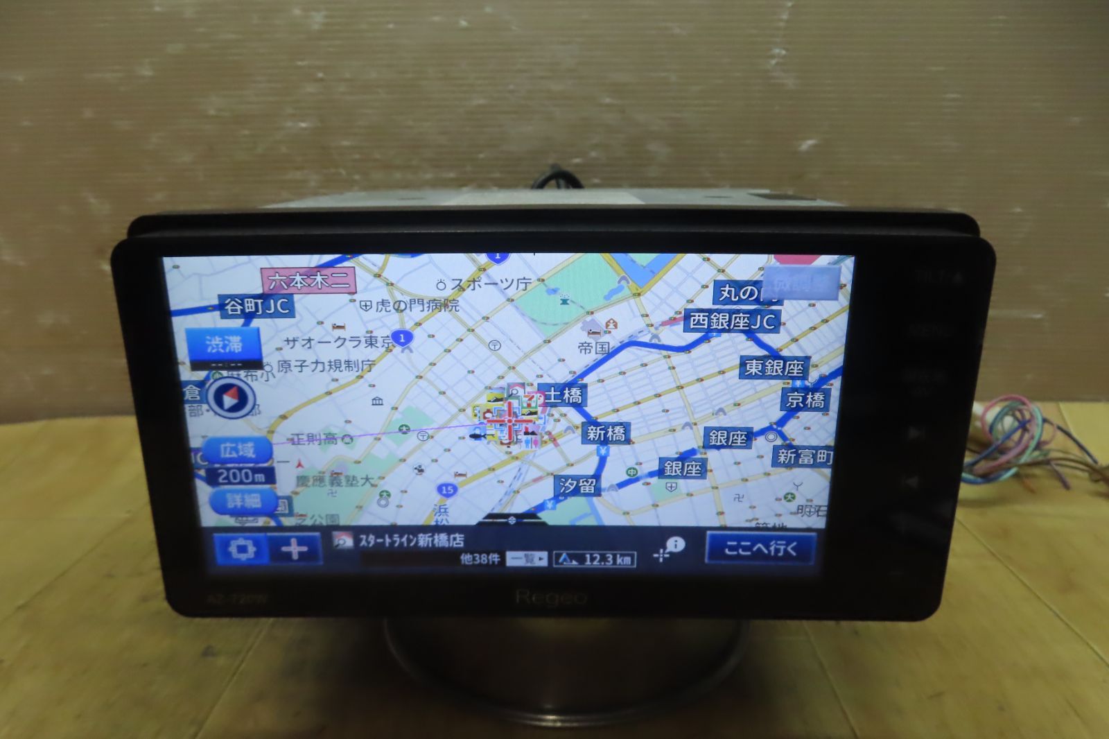 車 動作保証付☆F5705/レゲオ Regeo AZ-720W メモリーナビ 地デジTV