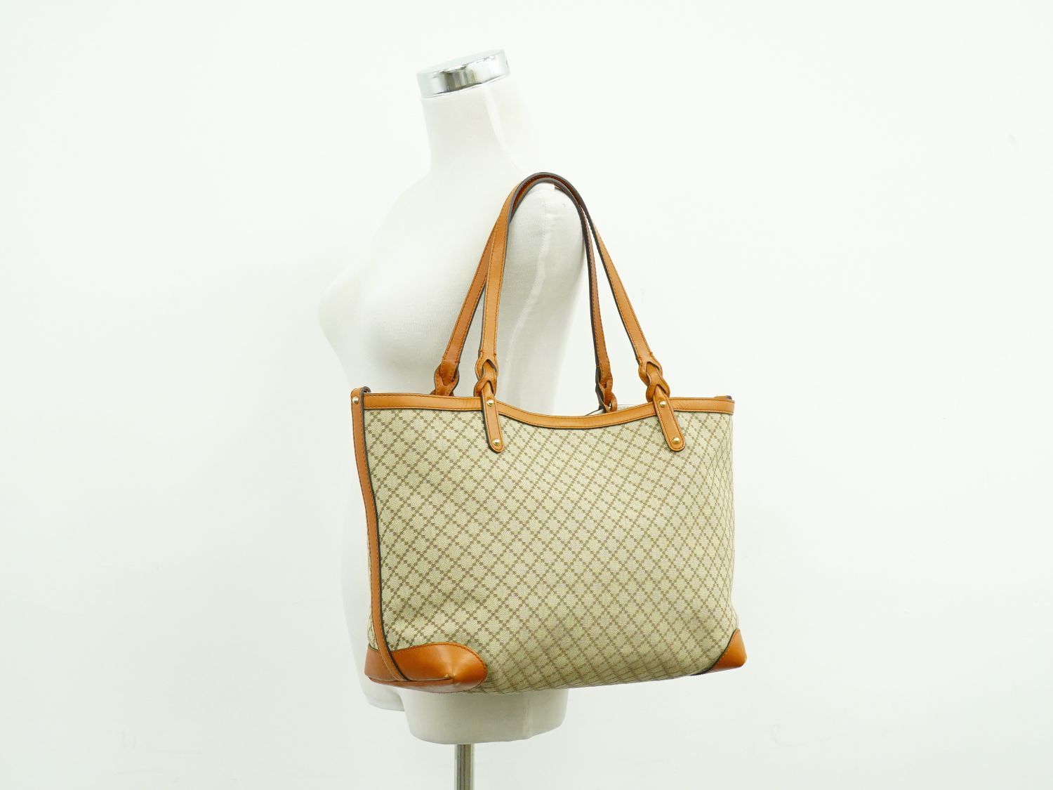 本物 グッチ GUCCI ディアマンテ トートバッグ ハンドバッグ 