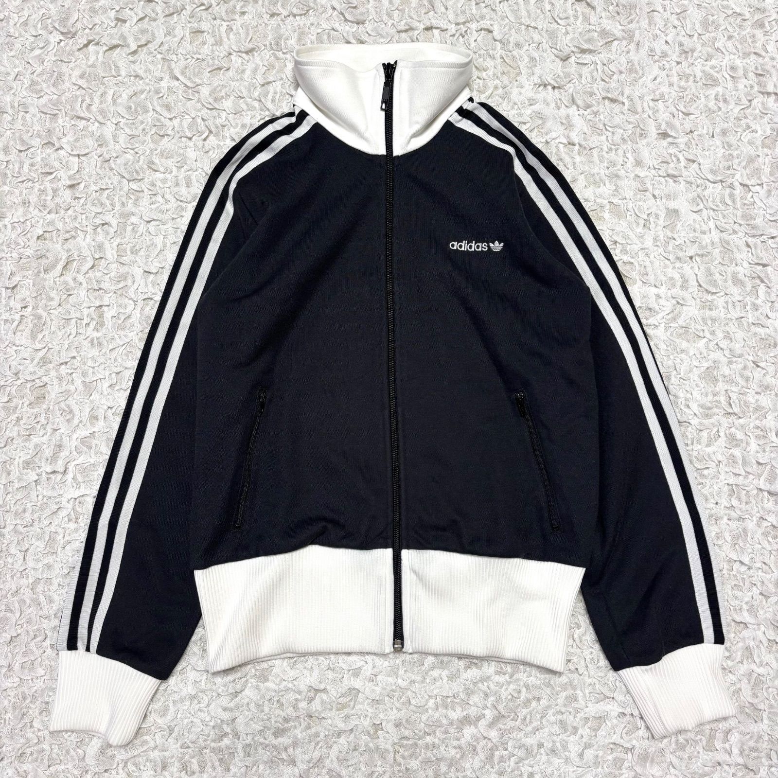 【未使用  トラックジャケット トレフォイル 白 黒】 adidas originals アディダスオリジナルス トラックジャケット