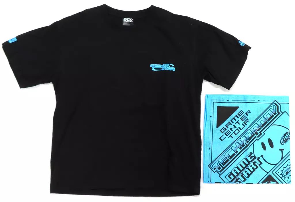 TECHNO POOR STAFF TEE ＆ BANDANA - ZUTOMAYO MART ずっと真夜中で