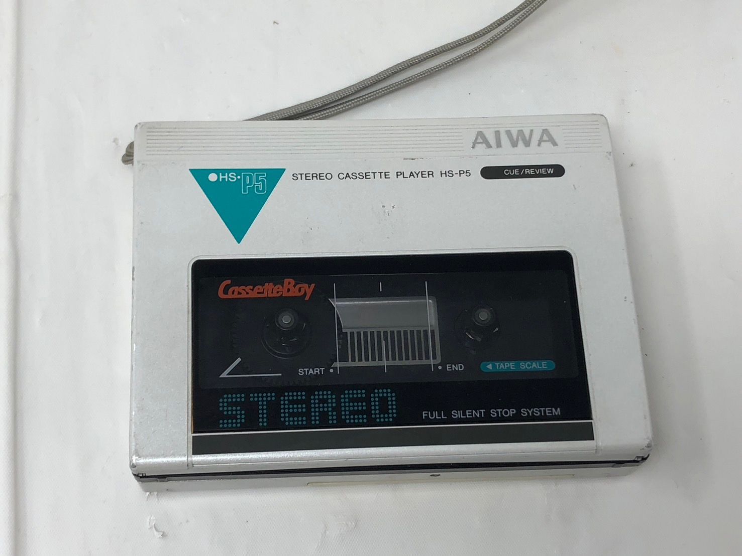 AIWA　アイワ　HS-P5　カセットプレーヤー　STEREO CASSETTE PLAYER 通電のみ確認　動作未確認【ジャンク】 AIWA HS-P5 カセットプレーヤー ジャンク カセットプレーヤー現状品 ステレオカセットプレーヤーの