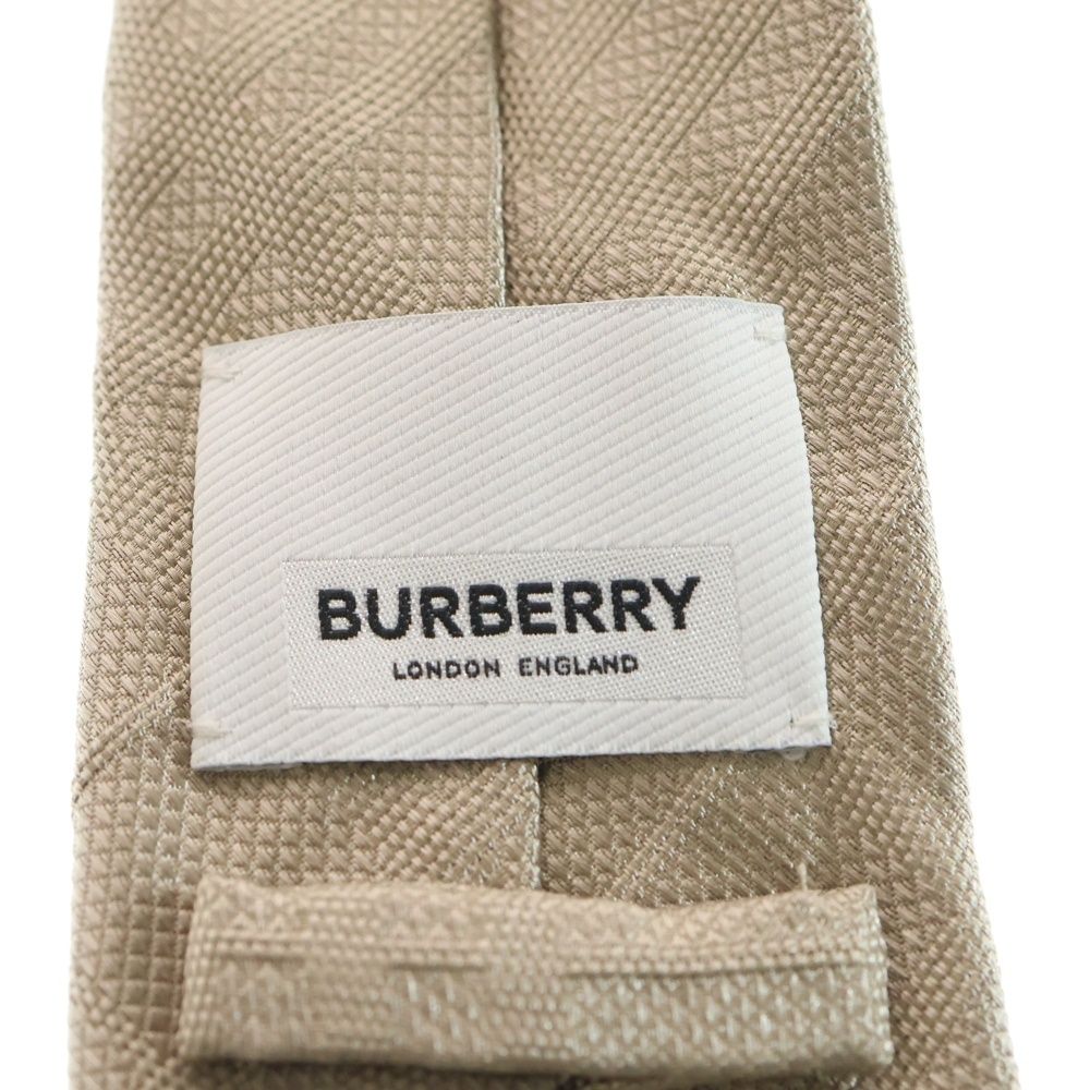 BURBERRY バーバリー 総柄 シルク ネクタイ ゴールド BURBERRY (バーバリー) 総柄 シルク ネクタイ ゴールド - メルカリ