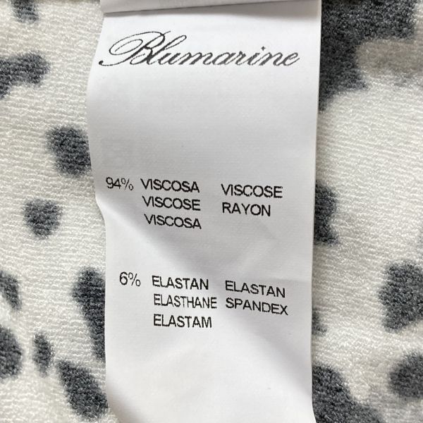 ◇ 未使用 ブルマリン BLUMARINE ボタニカル柄カーディガン レース調