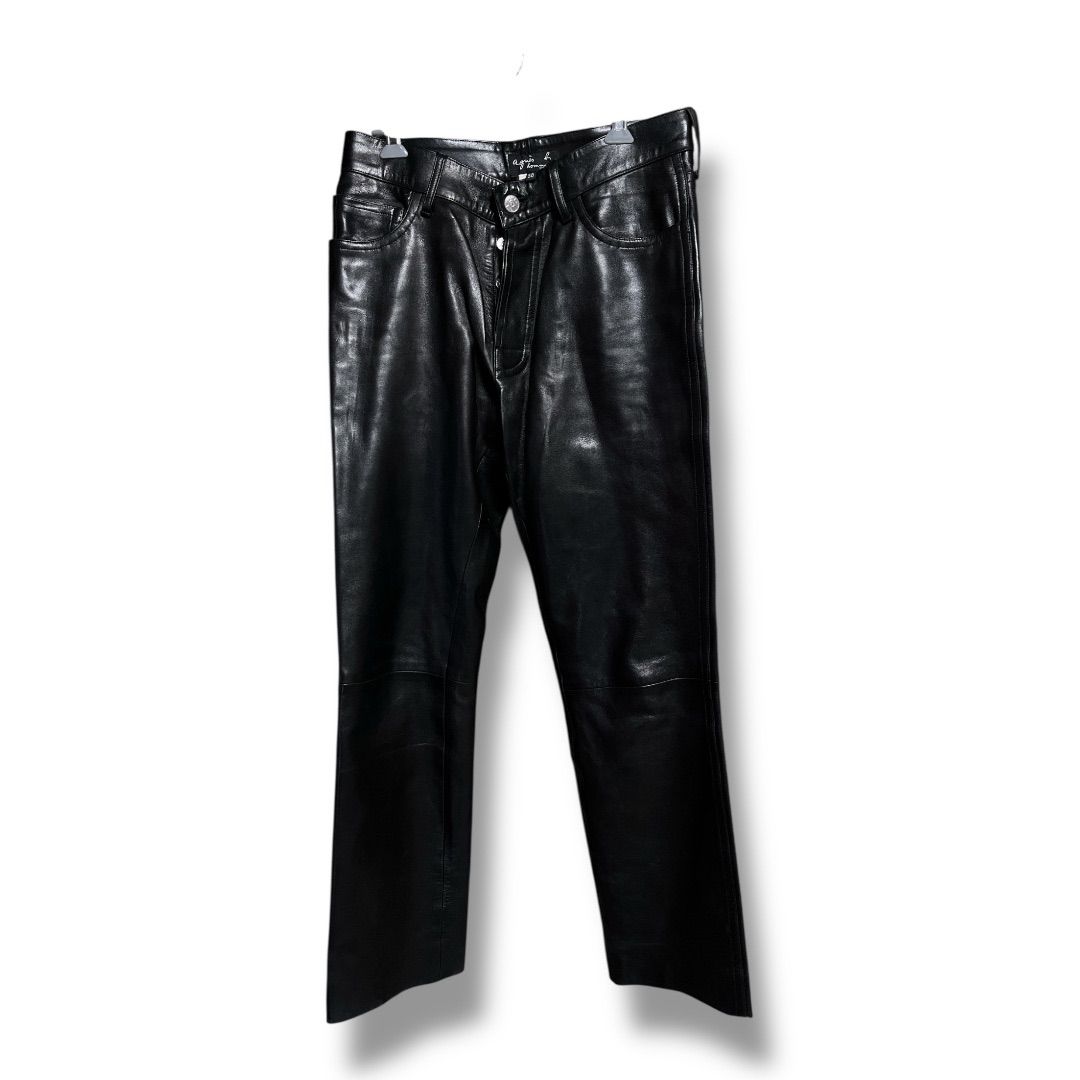agnes b. homme アニエスベーオム 90s ヴィンテージ ラムレザー agnes b. homme アニエスベーオム 90s ヴィンテージ ラムレザー