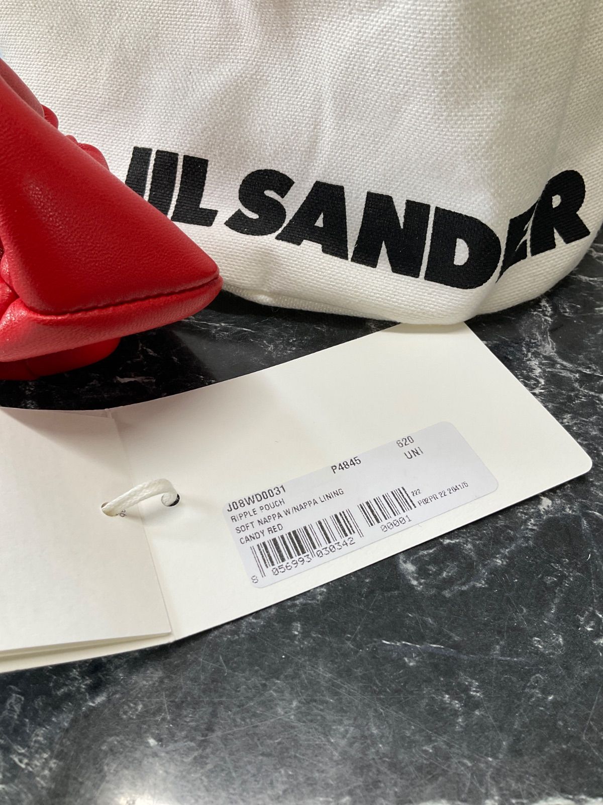 JIL SANDER ジルサンダー RIPPLE POUCH ポーチ リップル ドロー 