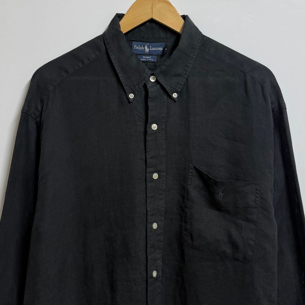 Ralph Lauren ラルフローレン BLAKE リネンシャツ ボタンダウンシャツ