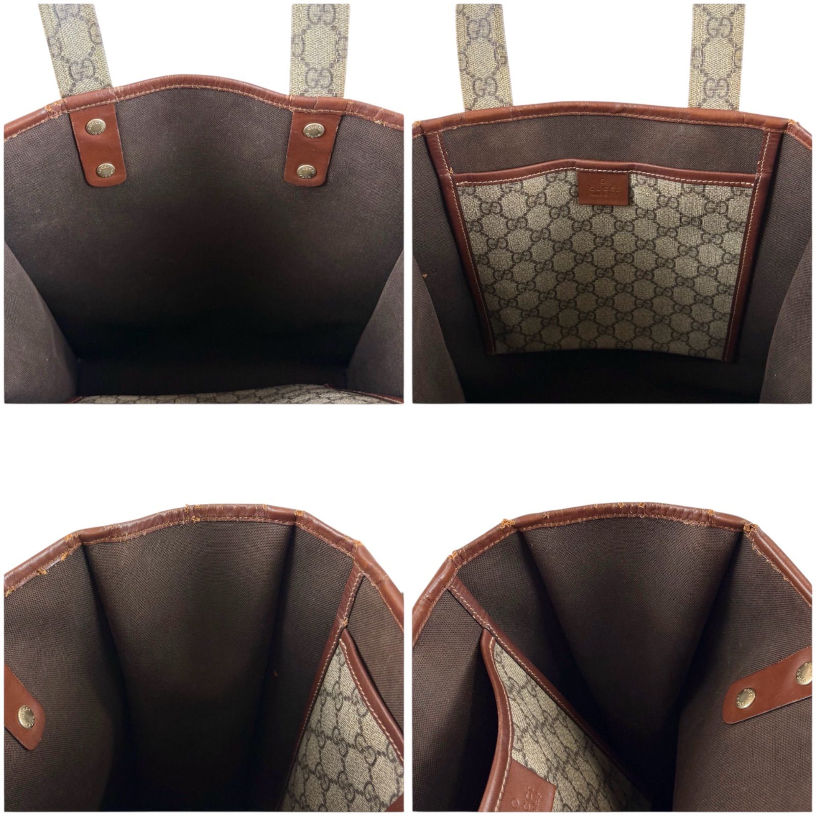 グッチ GUCCI トートバッグ シェリーライン ウェブ GGスプリーム 