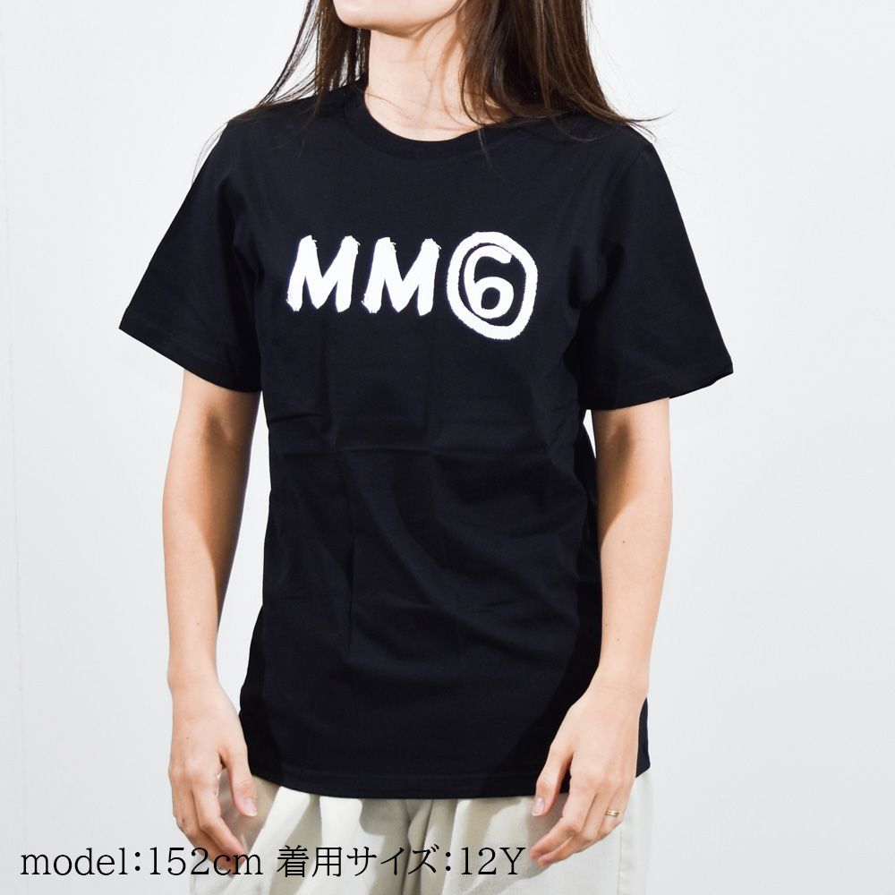 MM6 Maison MargielaマルジェラロゴTシャツ　kids 16Y 単品販売】MM6 Maison Margiela Kids ロゴ Tシャツ M61016 MM04I