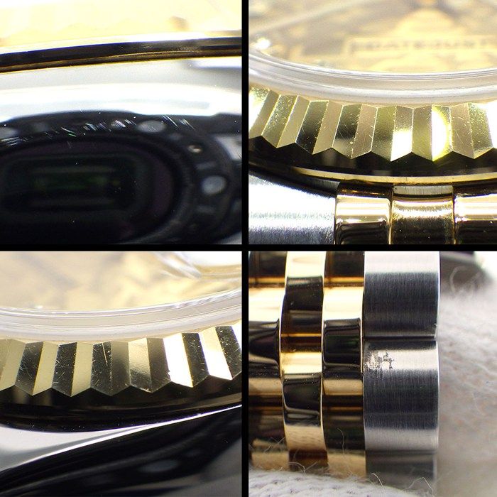ロレックス Rolex 腕時計 デイトジャスト 179173G G番 2010年 ルーレット刻印 10ポイント ダイヤインデックス シャンパン コンピューター文字盤 彫コン デイト K18YG SS 自動巻き 【中古】 ロレックス Rolex 腕時計 デイトジャスト 179173G G番 2010年