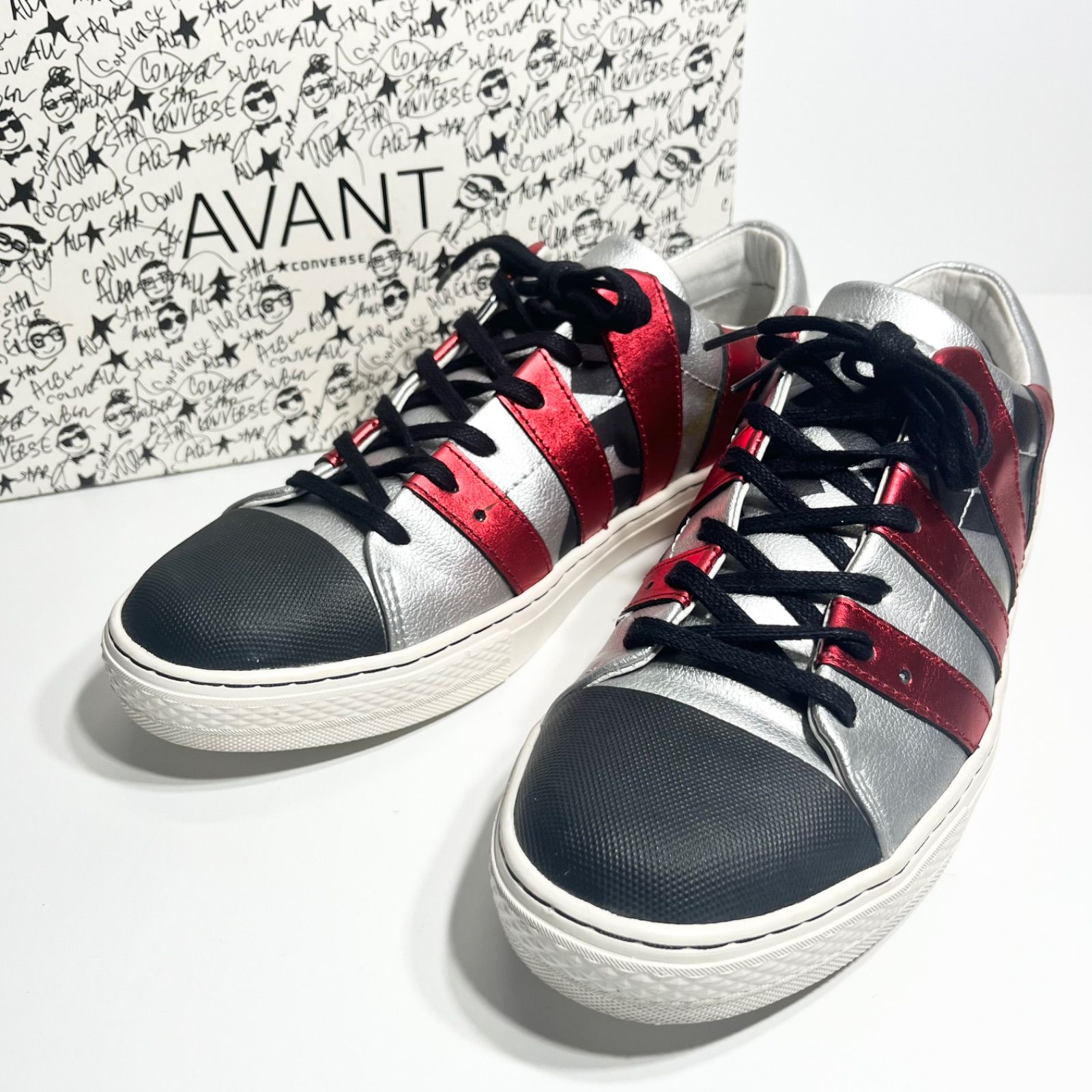 極美品】希少 AVANT CONVERSE / ALL STAR COUPE AE METALLIC OX 27cm 