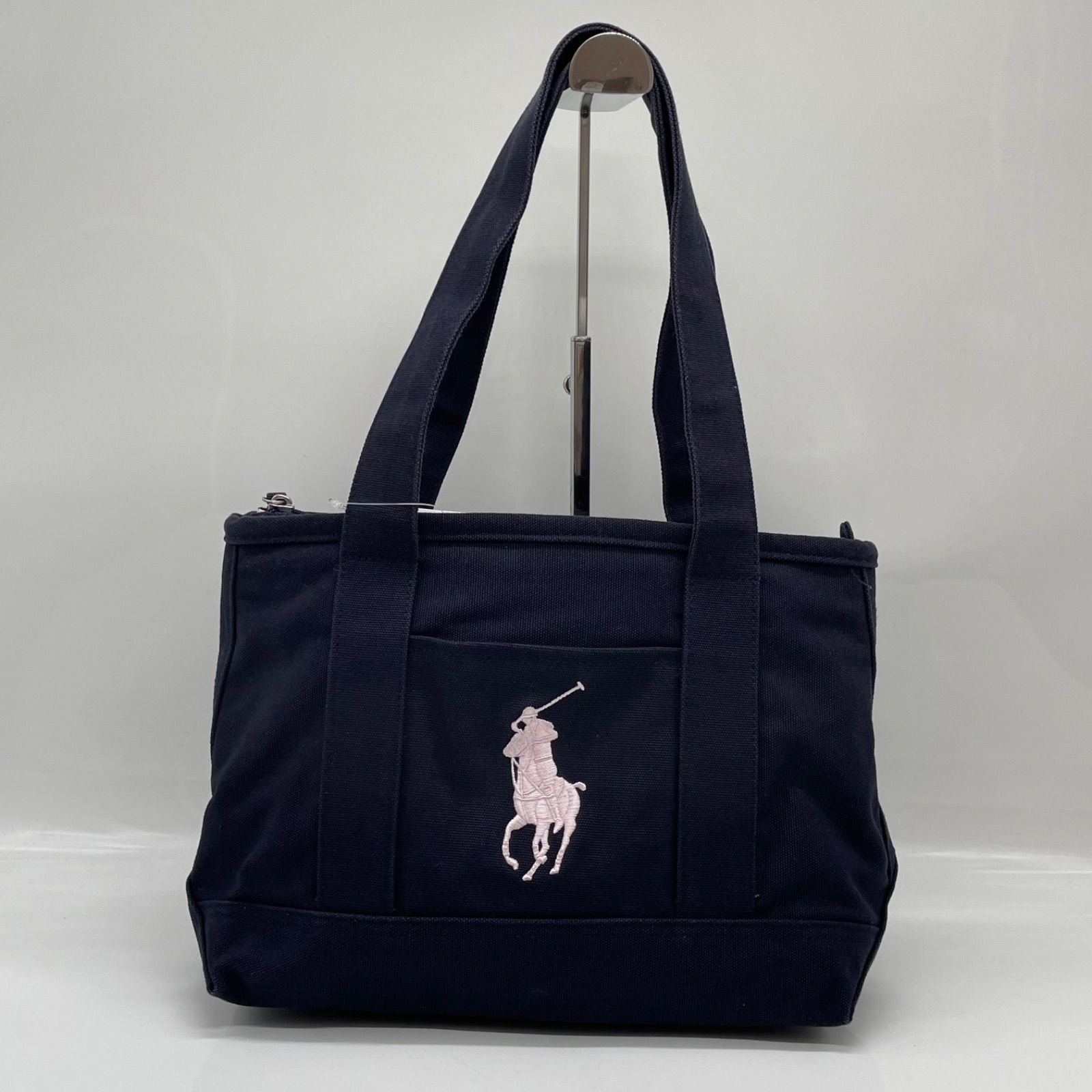 BN8069□Polo Ralph Lauren トートバッグ ビッグポニー ネイビー
