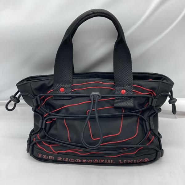 中古】DIESEL ミニトートバッグ △ショルダー紐欠品 ブラック[19