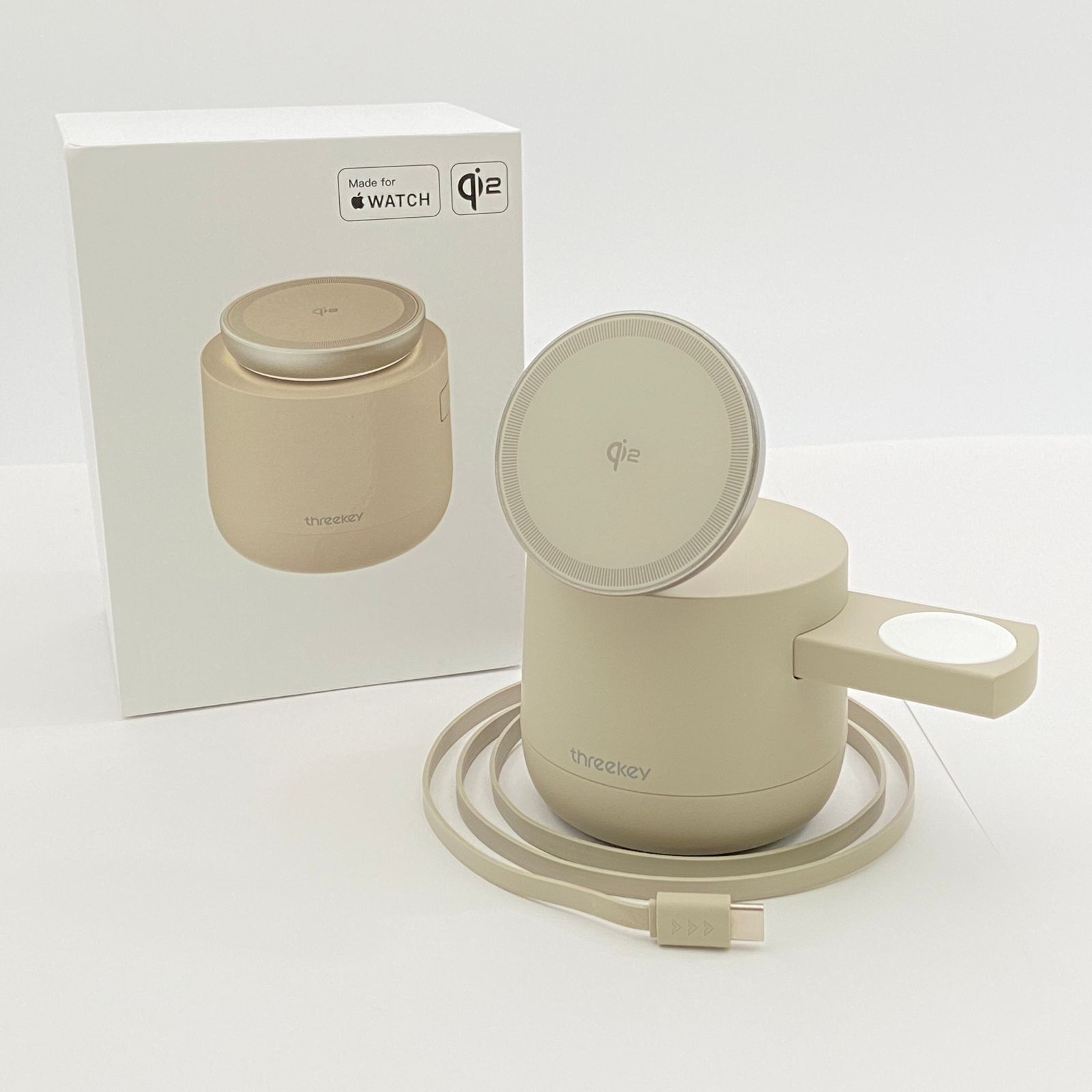 threekey 4-in-1 磁気ワイヤレス充電ステーション TK-CW303【C5996-60】