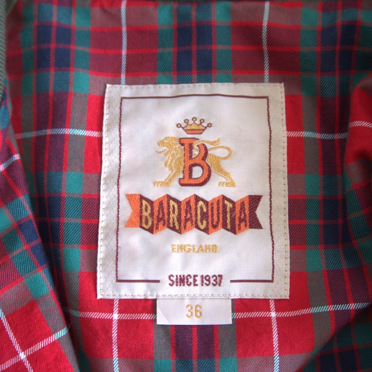 美品】 BARACUTA 【G4 スウィングトップ ドライビングコート】36