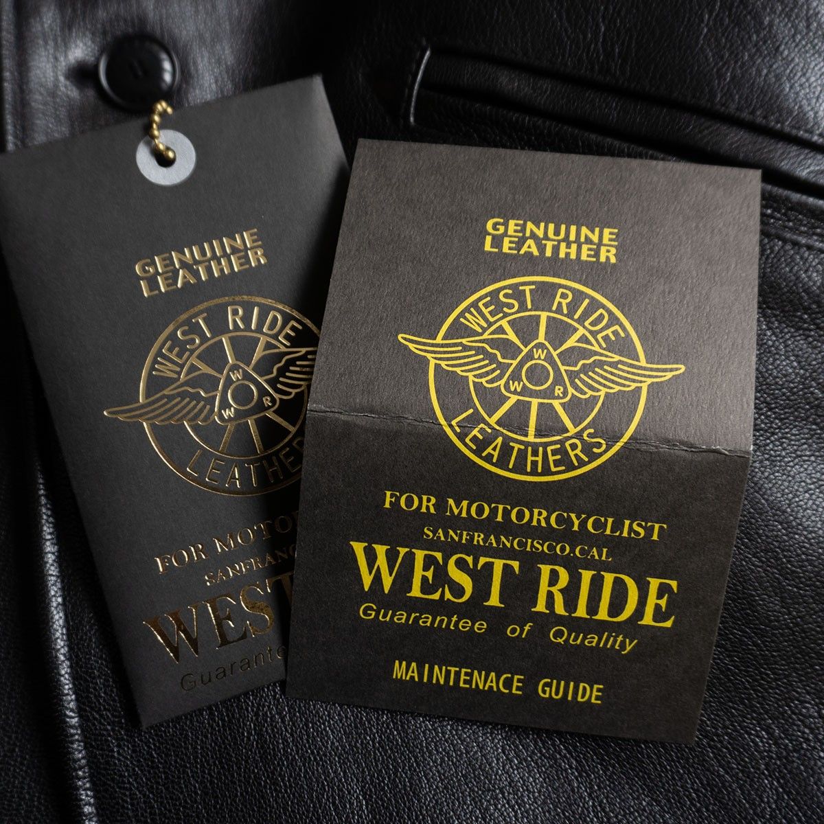 美品】westride【ゴートスキン カーコート】L レザージャケット 