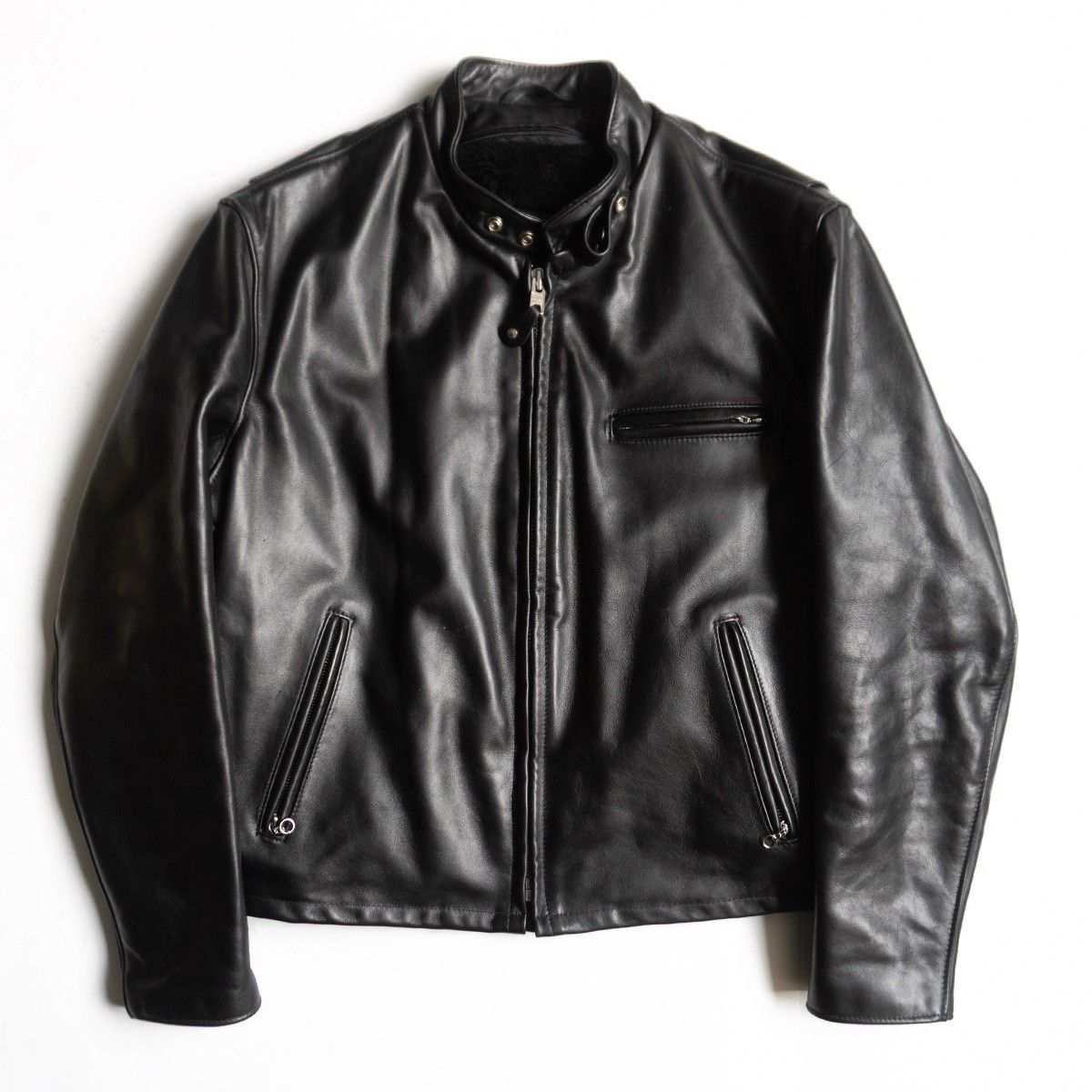 【美品/ビッグサイズ】SCHOTT【141/シングルライダースジャケット】46 ボアライナー付き レザー アメリカ製 ショット 26030211 美品/ビッグサイズ】SCHOTT【141/シングルライダースジャケット】46