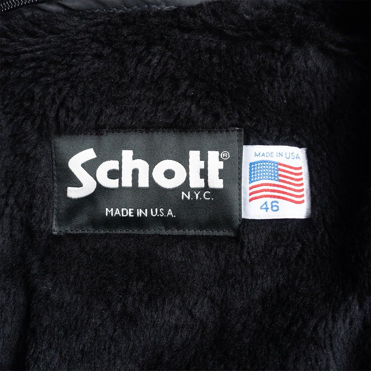 美品/ビッグサイズ】SCHOTT【141/シングルライダースジャケット】46