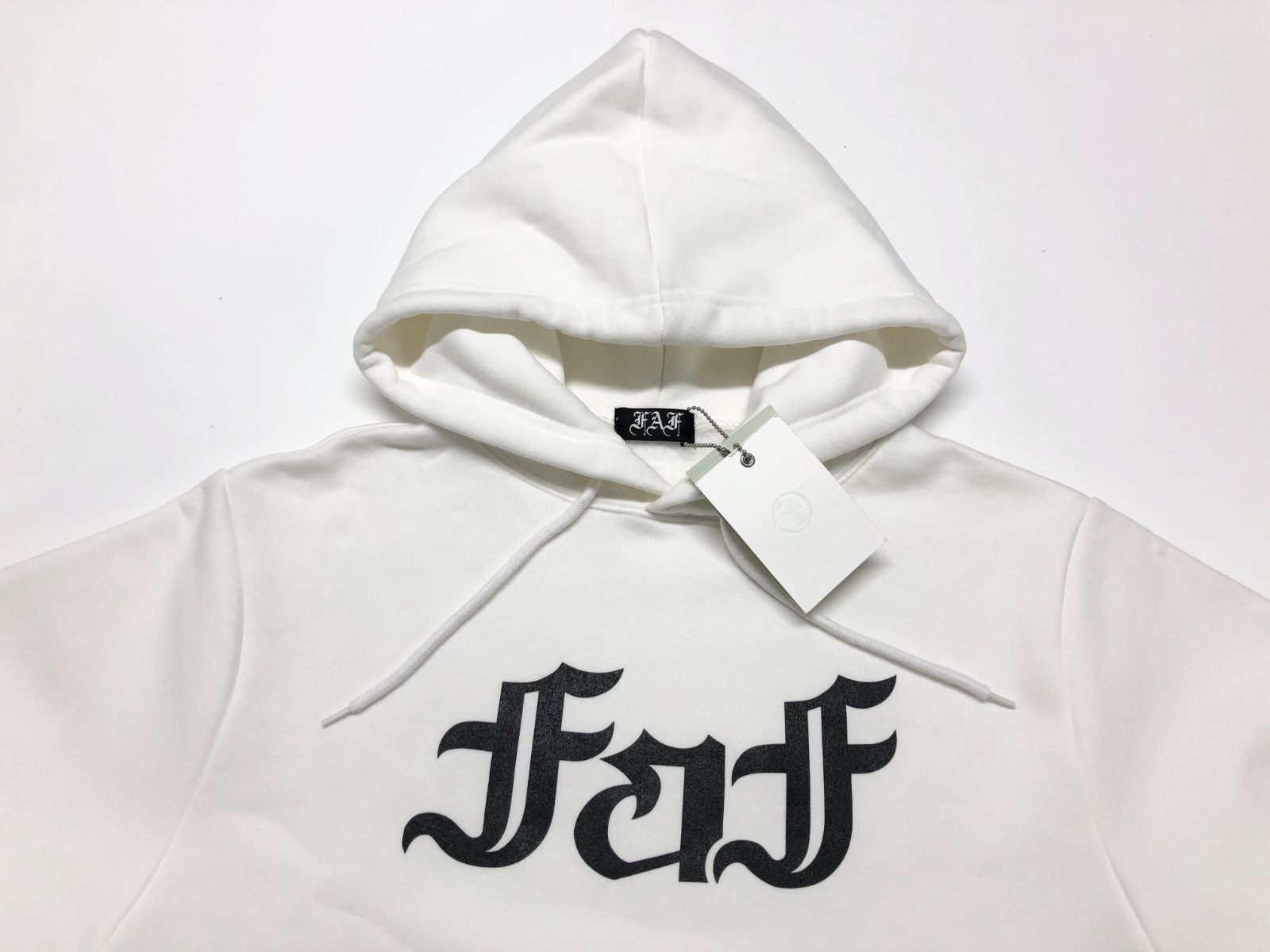 未使用 FAF フェイクアスフラワーズ OEロゴフーディー ホワイトM パーカー 未使用 FAF(フェイクアスフラワーズ) OE LOGO 2.0 フーディー M