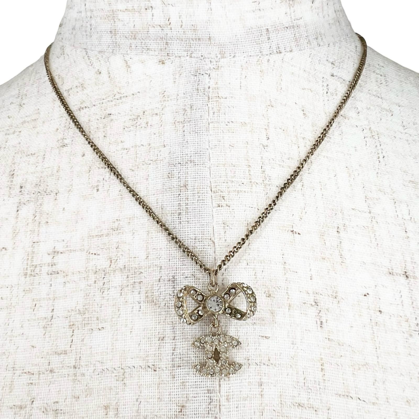 CHANEL リボンモチーフ ネックレス | ヤマダウェブコム