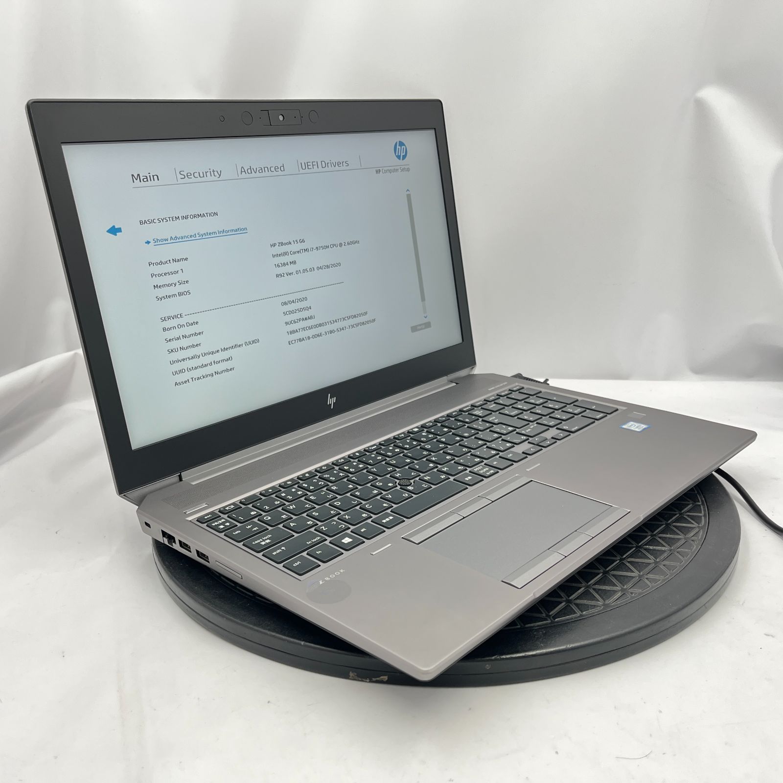ジャンク HP ZBook 15 G6 i7 9750H 16GB HDD - メルカリ