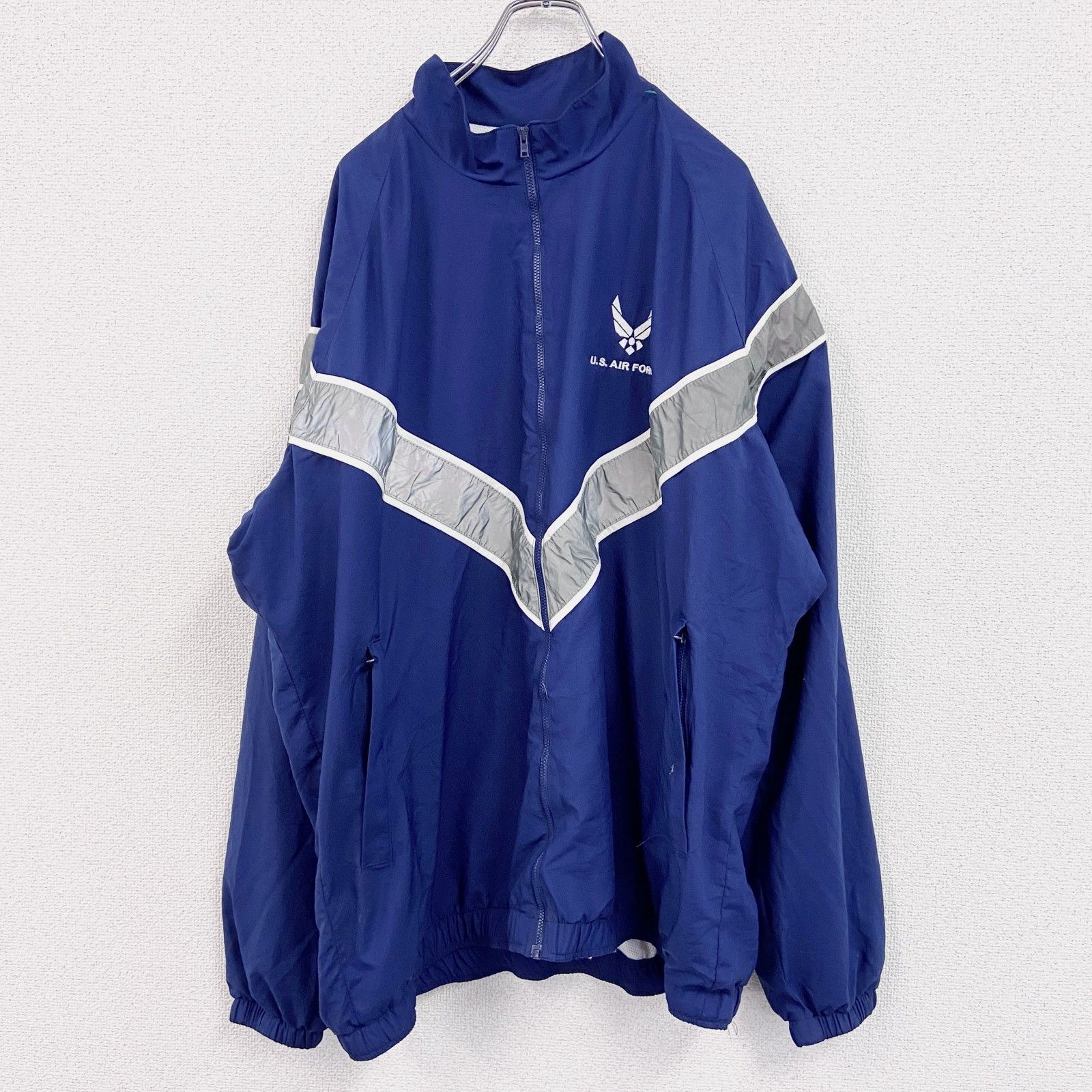 古着 used U.S.AIR FORCE 米軍 トレーニングジャケット ナイロン 