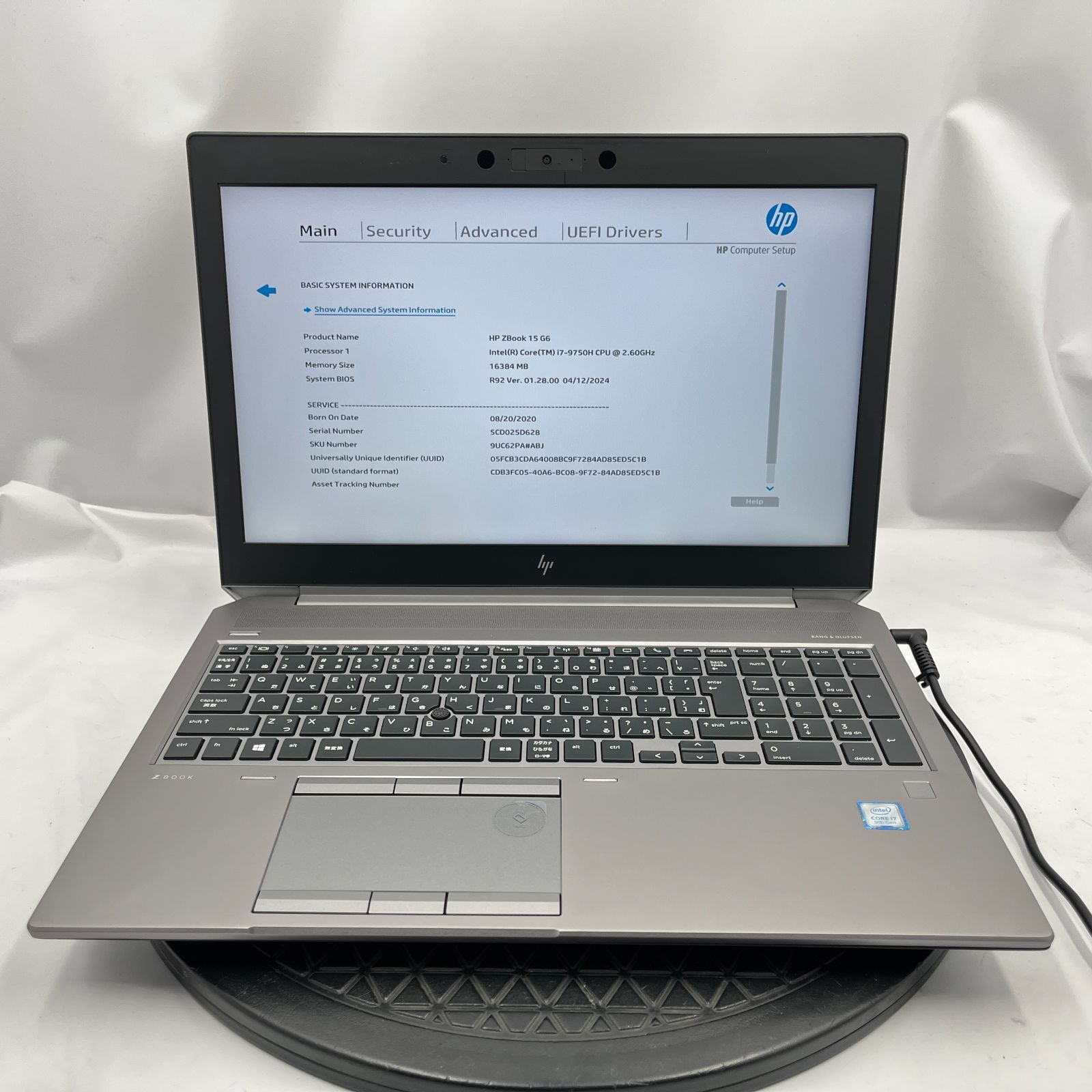 G6 0 HP フルHD 高性能 リコレ 【ジャンク】hp ZBOOK 15 G6 電源入りませ